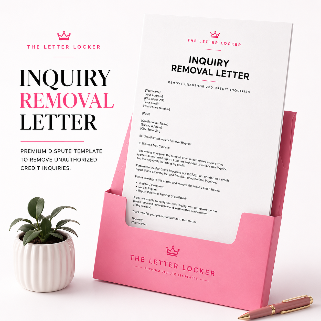 Inquiry Removal Letter