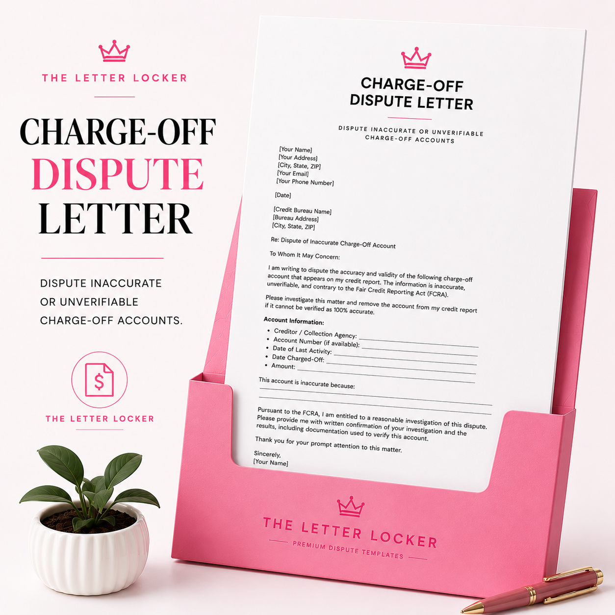 Charge-Off Dispute Letter