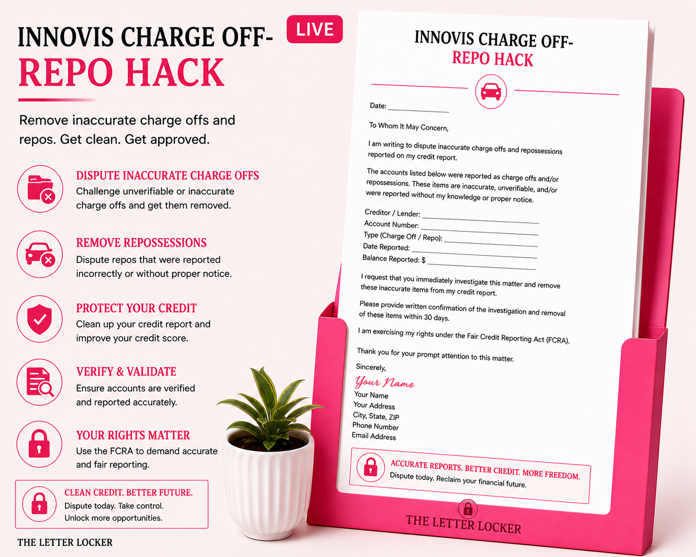 Innovis Charge Off- Repo Hack